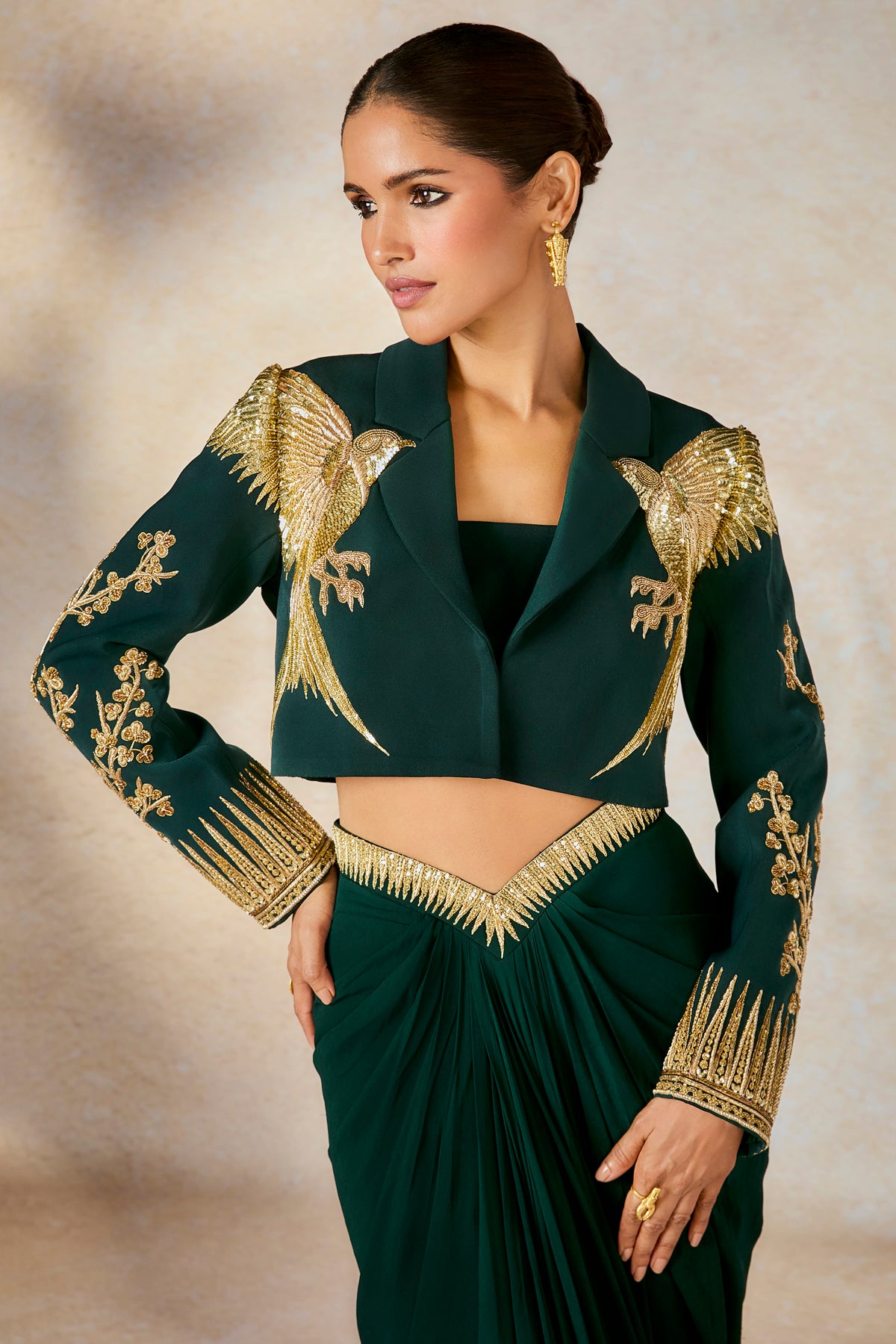 The Paan Petha Cropped Blazer Set