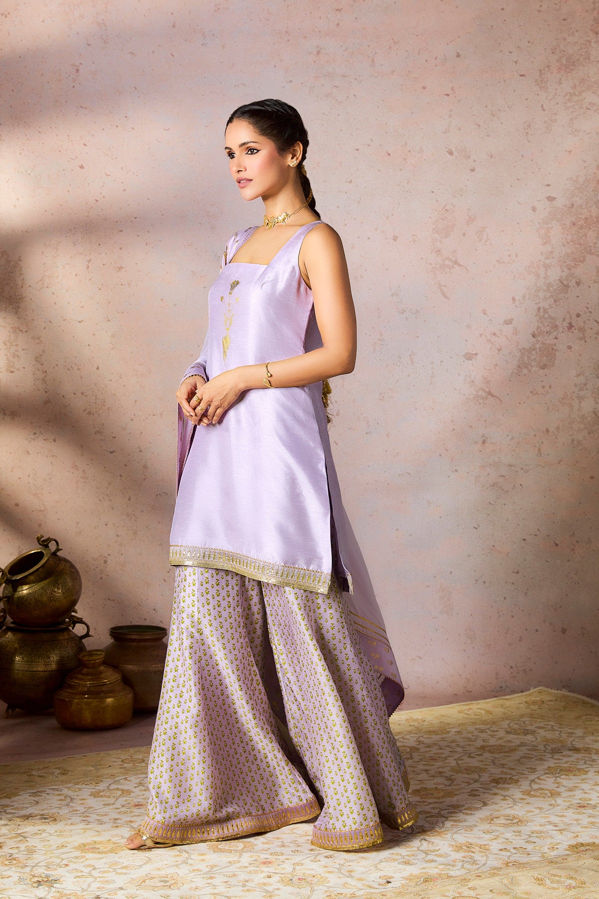 Lilac Pixie Dust Sharara Set