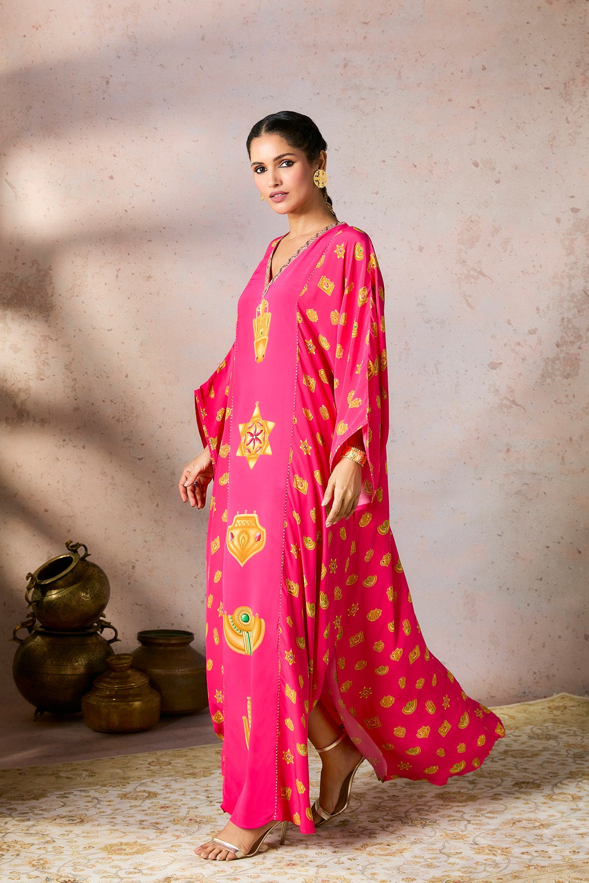 Pink Trinkets Kaftan