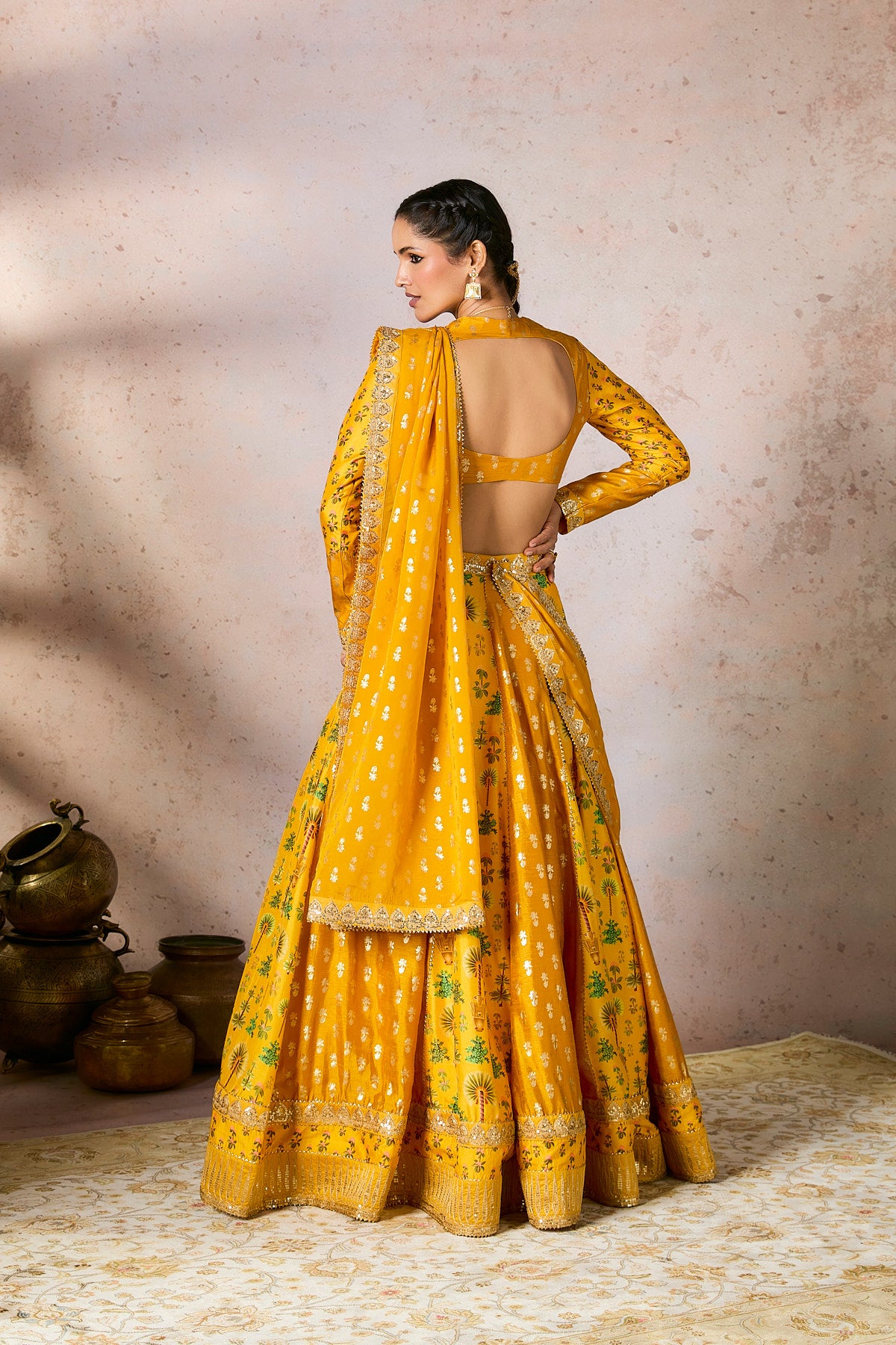 Yellow Nomatic Tribe Lehenga Set