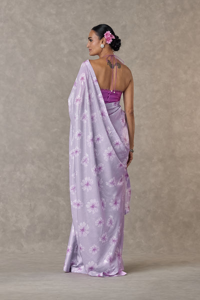 Lilac Parijat Sitara Saree