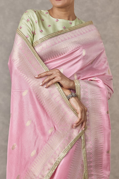 Baby Pink Haath Phool Saree