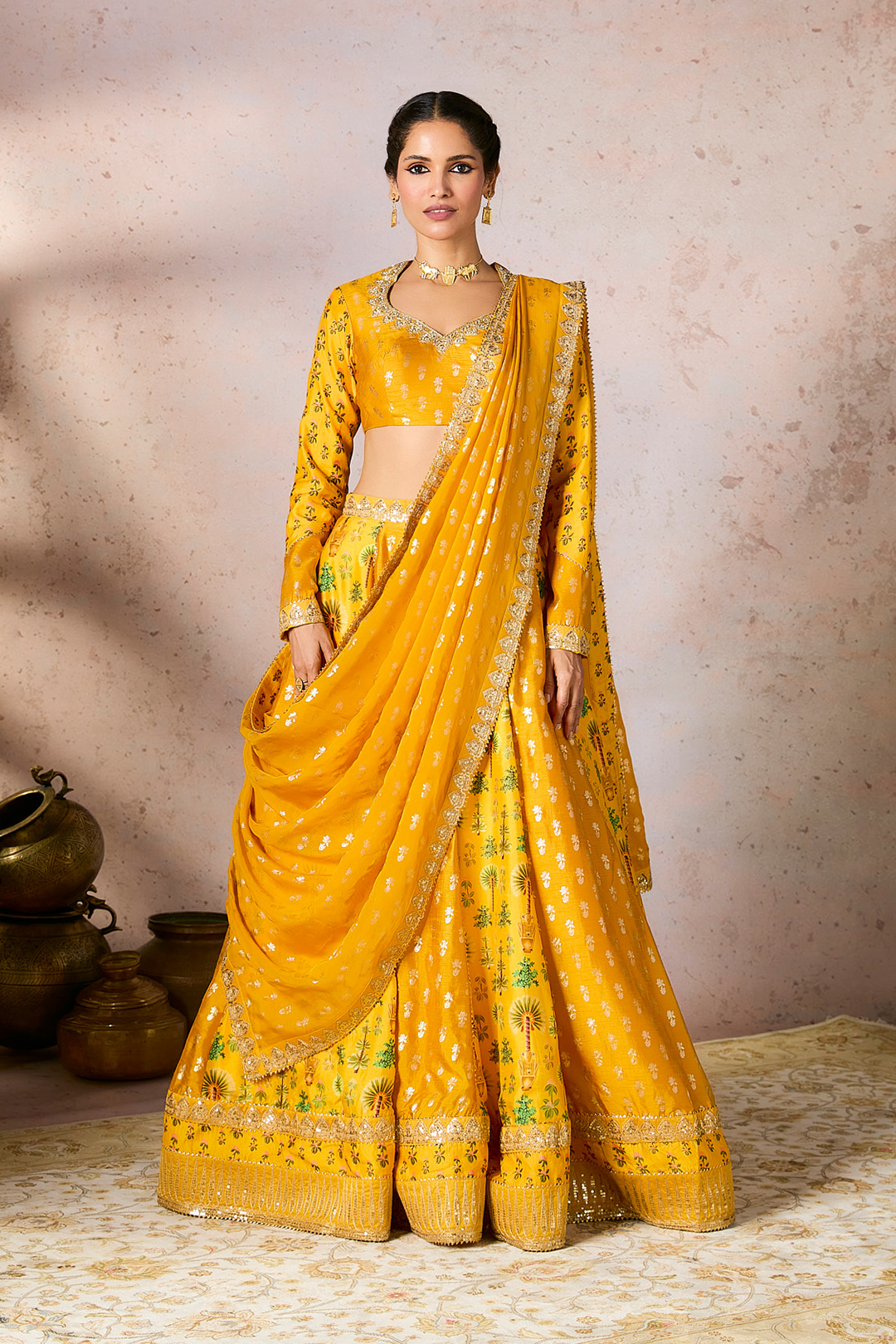 Yellow Nomatic Tribe Lehenga Set