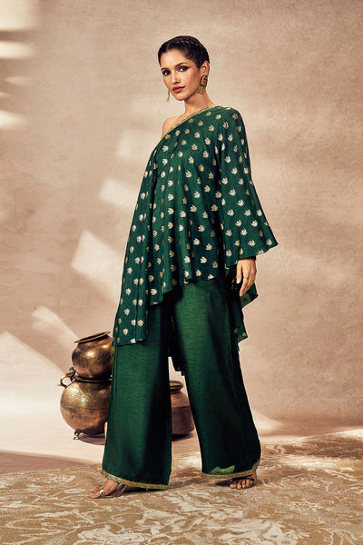 Green Palmscape Tunic Set