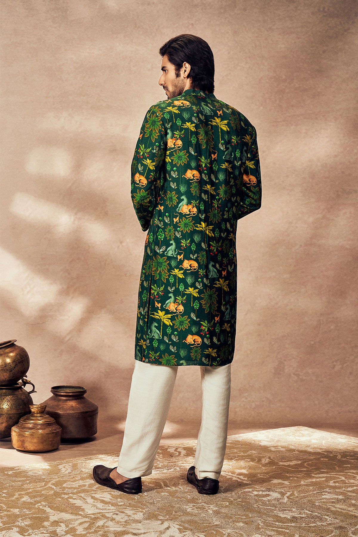 Green Tropical Rhapsody Kurta