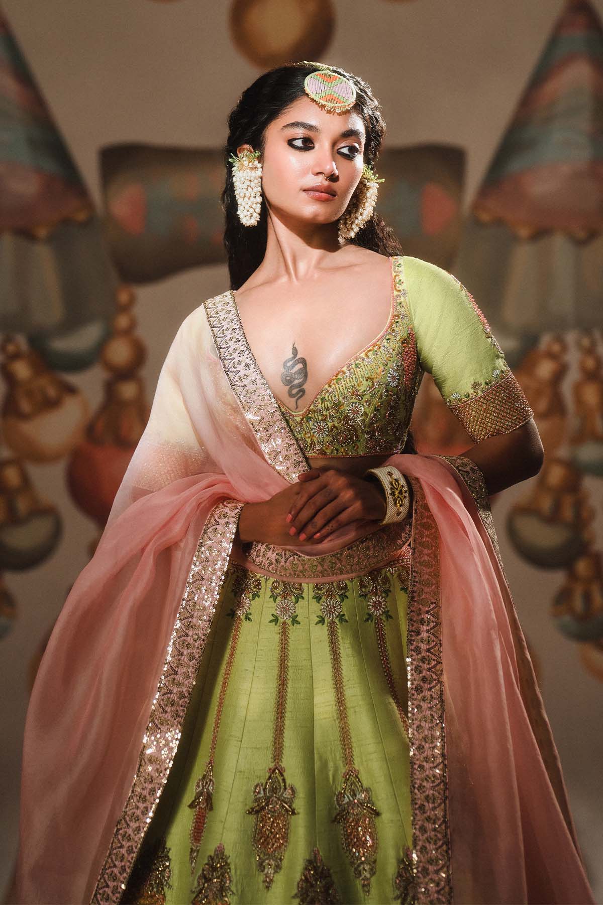 The Pista Kulfi Lehenga