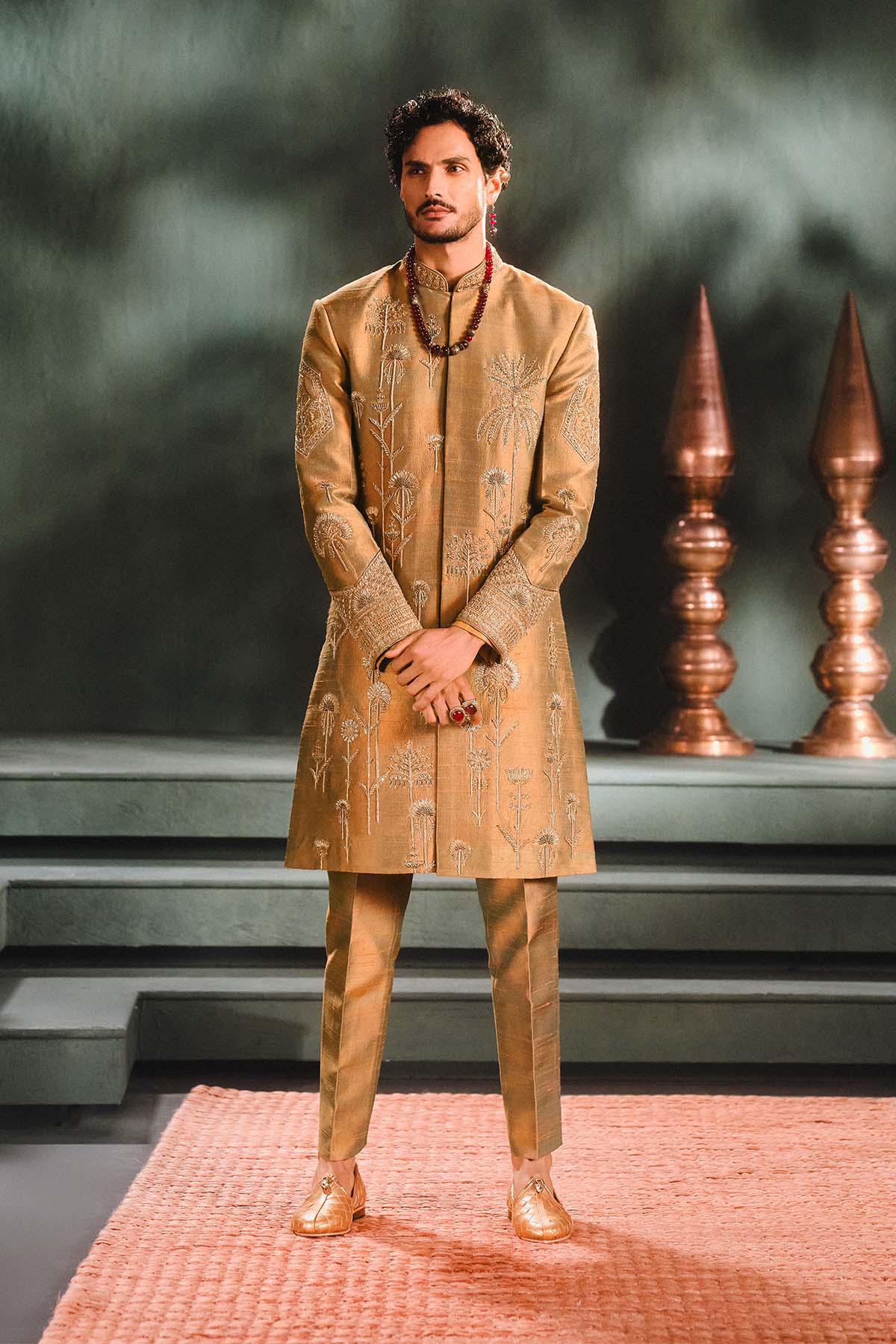 The Kesar Varak Sherwani Set