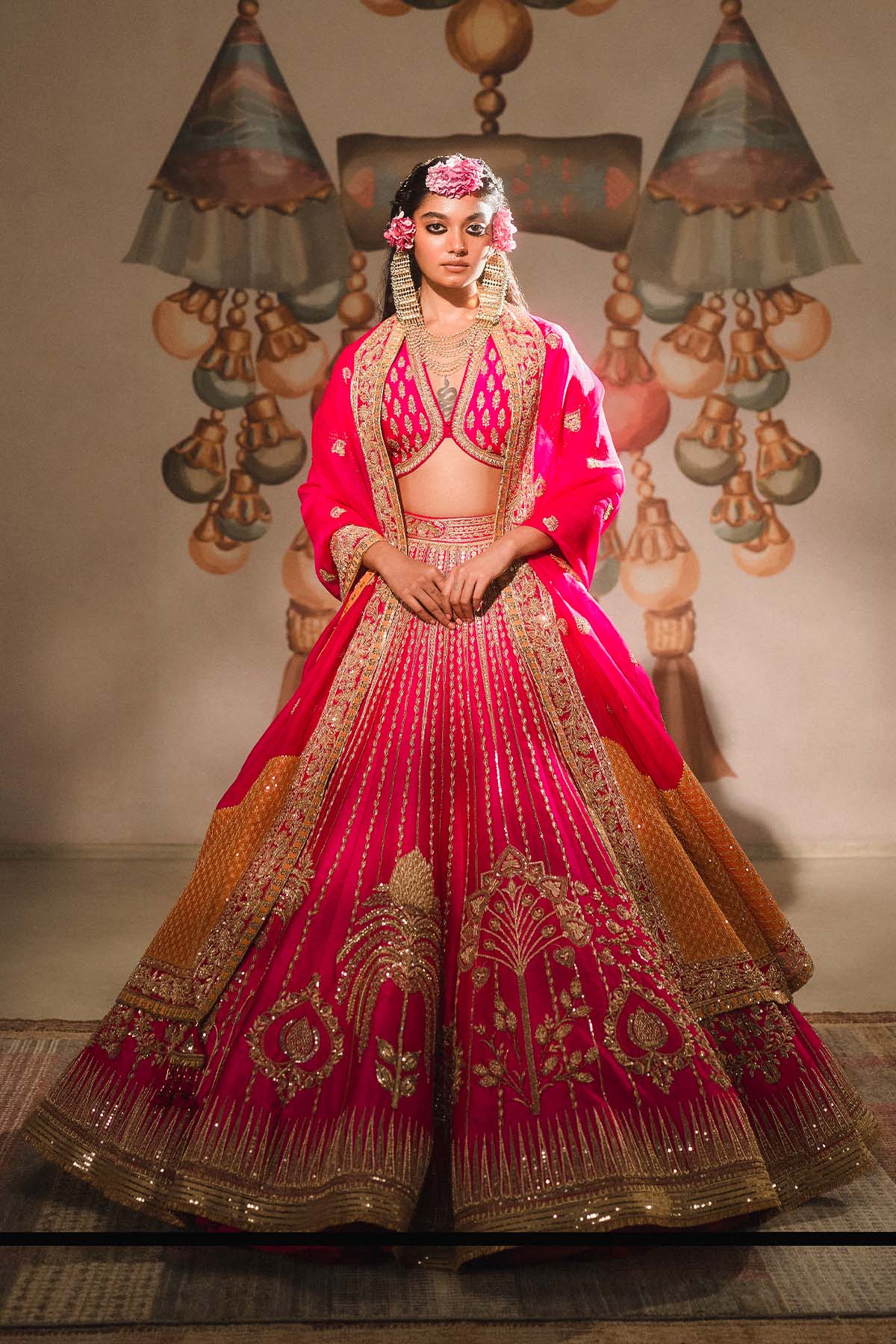 The Gulaab Cham Cham Lehenga