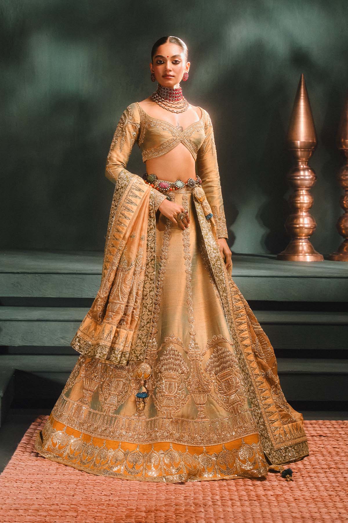 The Kesar Varak Lehenga